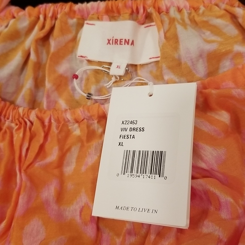 💕XIRENA💕 Viv Dress ~ Fiesta Multi-Color-Block Print XL NWT - Picture 15 of 16